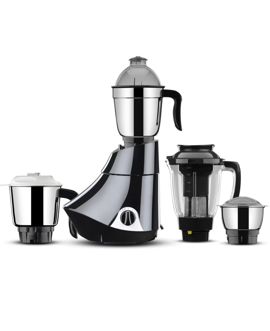 Butterfly Rapid - 4J / Rapid 750 W Juicer Mixer Grinder (4 Jars, Black)